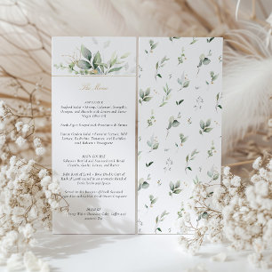 Botanische Elegance Wedding Menu Card Einladung