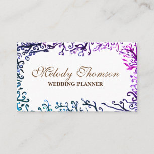 Botanische Elemente, elegante Visitenkarten Visitenkarte