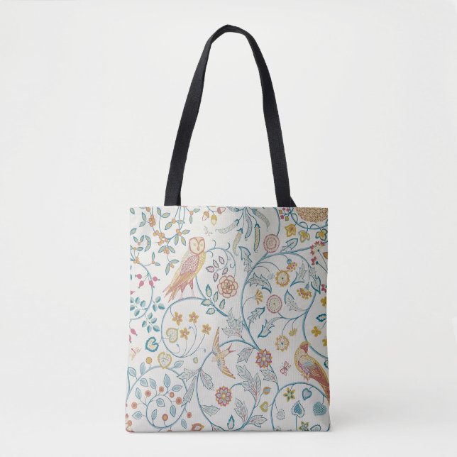 Botanische Eule und Berries Tasche (Vorderseite)