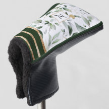 Botanische Flora-Glitzer-Monogramm