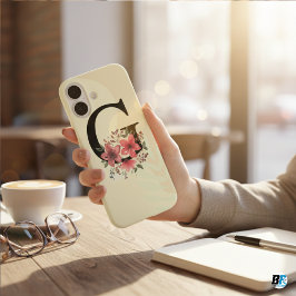 Botanische Form Boho Retro mit Name 1. Hauptstadt  iPhone 16 Hülle