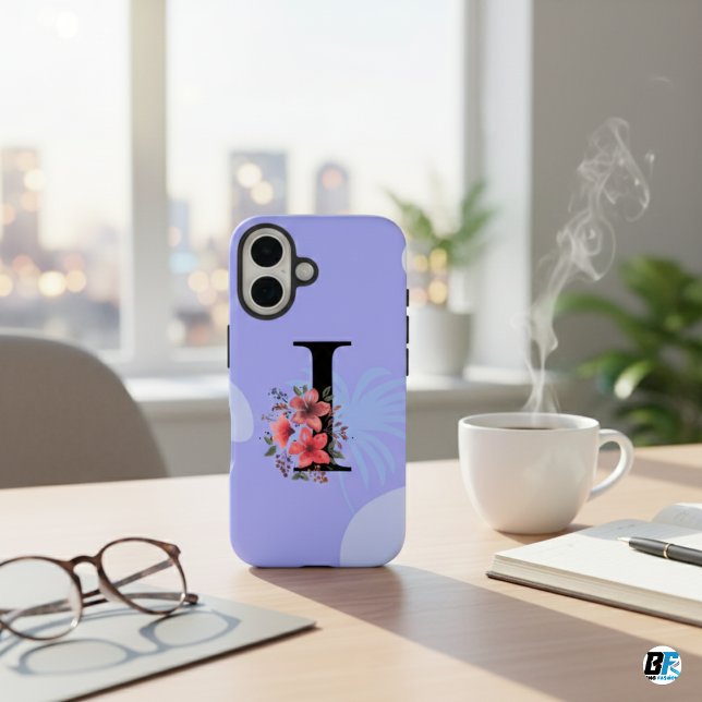 Botanische Form Boho Retro mit Name 1. Hauptstadt  iPhone 16 Hülle (Von Creator hochgeladen)