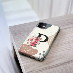 Botanische Form Boho Retro mit Name 1. Hauptstadt iPhone 16 Hülle