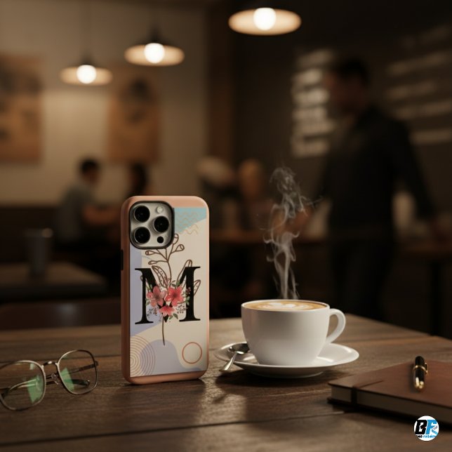 Botanische Form Boho Retro mit Name 1. Hauptstadt iPhone 16 Pro Max Hülle (Von Creator hochgeladen)