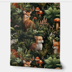 Botanische Freunde des Twilight Forest Tapete