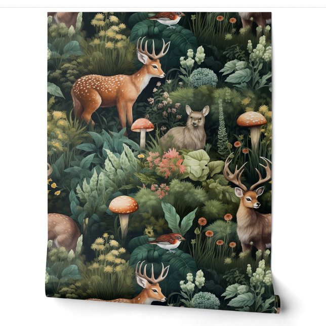 Botanische Freunde des Twilight Forest Tapete (Abrollen)