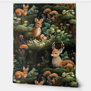 Botanische Freunde des Twilight Forest Tapete