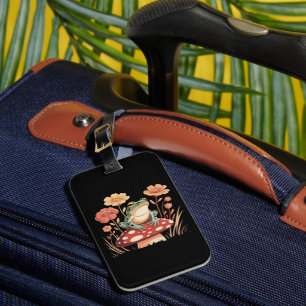 Botanische Froschliebhaber Geschenke Floral Blume  Gepäckanhänger