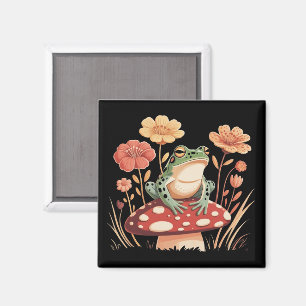 Botanische Froschliebhaber Geschenke Floral Blume  Magnet