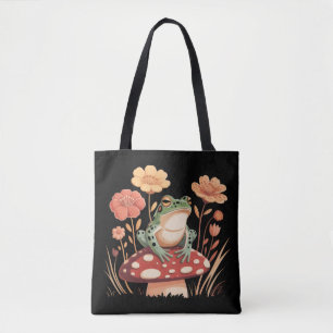 Botanische Froschliebhaber Geschenke Floral Blume Tasche