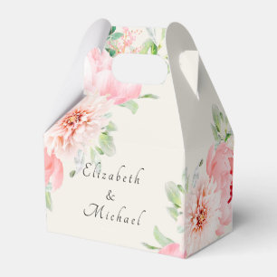 Botanische Frühlingsbox mit eleganten Aquarellfarb Geschenkschachtel