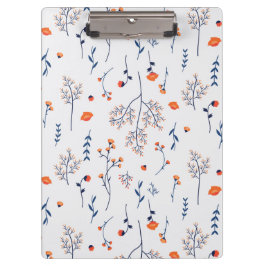 Botanische Frühlingsdekoration nahtlos blühen Klemmbrett