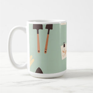 Botanische Gartenaccessoires Muster Kaffeetasse