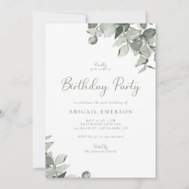 Botanische Geburtstagsparty Einladung