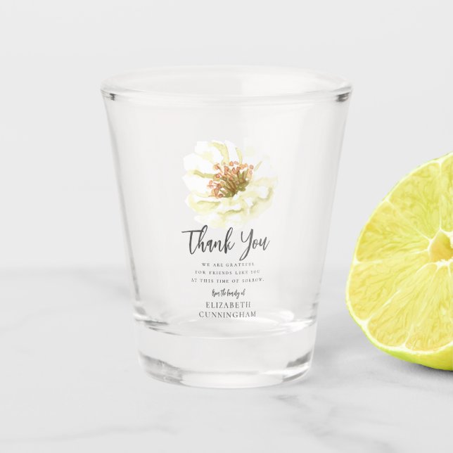 Botanische Gedenkstätte für moderne Wasserfarben d Schnapsglas (Vorderseite)