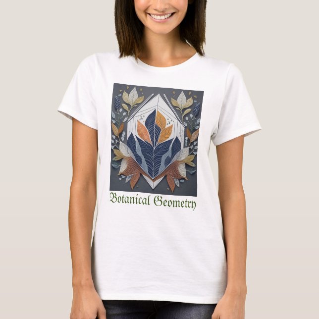 Botanische Geometrie T-Shirt (Vorderseite)