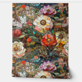 Botanische Glasblätter Tapete