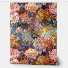 Botanische Glasblätter Tapete