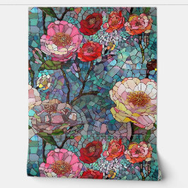 Botanische Glasblätter Tapete