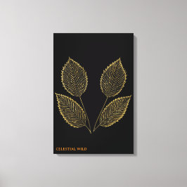Botanische Gold-Essenz Fine-Art-Leinwand Leinwanddruck