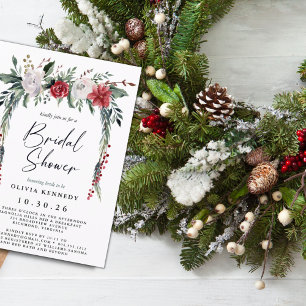 Botanische Grünanlage Weihnachtsfest Brautparty In Einladung