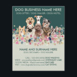 Botanische Grüne Haustiere Sitter Boarding Groomer Flyer<br><div class="desc">Botanische Grüne Haustiere Sitter Boarding Groomer Hunde</div>