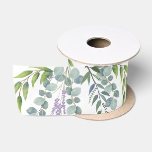 Botanische grüne Stiele Eukalyptus Zweige Hochzeit Satinband
