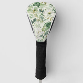 Botanische grüne Wasserfarbe Florale Blätter Natur Golf Headcover