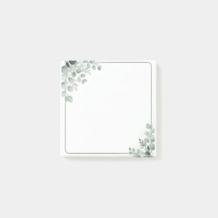 Botanische Haftnotizen zum Ausdrucken Elegante B Post-it Klebezettel