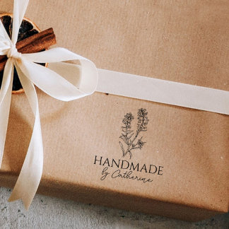 Botanische Handarbeit von (individuelle Name) Gummistempel