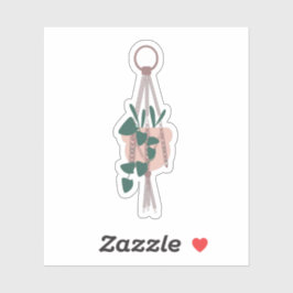 Botanische Hanging House Pflanze Grüne Mix Aufkleber