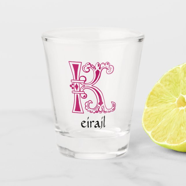 Botanische Hauptstadt des Mittelalters K Schnapsglas (Vorderseite)