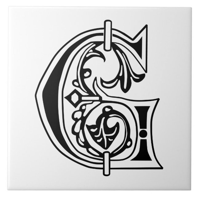 Botanische Hauptstadt G Fliese (Vorderseite)