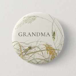 Botanische Heuschrecke Baby Shower Familien Anstec Button