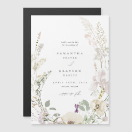 Botanische Hochzeit Das Datum speichern Magnetkarte