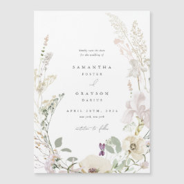 Botanische Hochzeit Das Datum speichern Magnetkarte