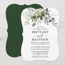 Botanische Hochzeit der Wasserfarbe Einladung