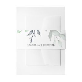 Botanische Hochzeit Einladungsbanderole