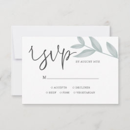 Botanische Hochzeit in Eleganform RSVP Karte