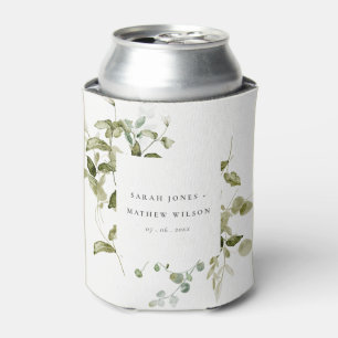 Botanische Hochzeit mit botanischem Blattwerk Dosenkühler