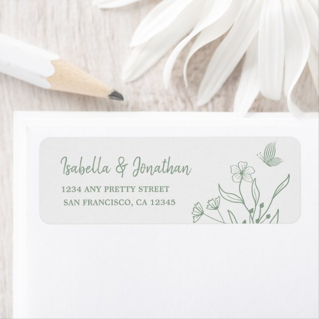 Botanische Hochzeit mit einfachem Salbei (Insitu)