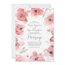 Botanische Hochzeit mit floraler Wasserfarbe