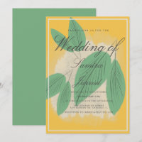 Botanische Hochzeit mit Zitronenleder und grüner H