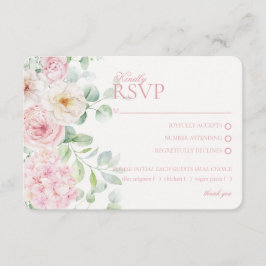 Botanische Hochzeit RSVP Begleitkarte