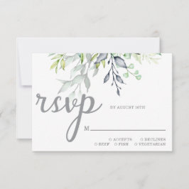 Botanische Hochzeit RSVP Karte