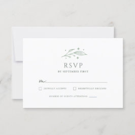 Botanische Hochzeit RSVP Karte