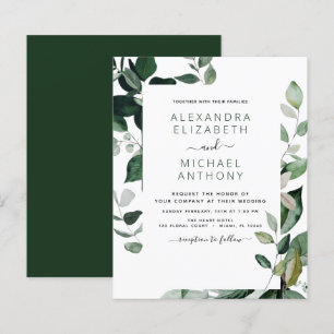 Botanische Hochzeit von Blättern