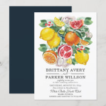 Botanische Hochzeit von Citrus Watercolor