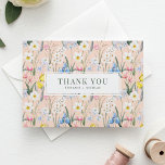 Botanische Hochzeit von Springblumen Dankeskarte<br><div class="desc">Vielen Dank an Ihre Gäste mit dieser individuell gestaltbaren Dankeschön-Karte. Es zeichnet sich durch ein blumengeschmücktes Aquarellmuster aus: Narzissen, Tulpen, Iris und Paperwhites. Personalisieren Sie diese, indem Sie Ihre Daten hinzufügen. Diese botanische Dankkarte ist ideal für Abschlüsse, Hochzeiten, Geburtstage, Duschen und vieles mehr. Diese blumengeschmückte Dankeschön-Karte ist auf anderen Cardstock...</div>