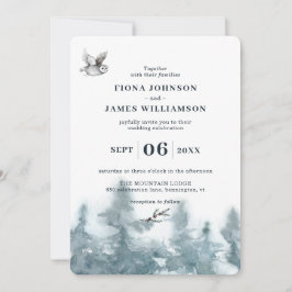 Botanische Hochzeit von Watercolor Woodland Einladung